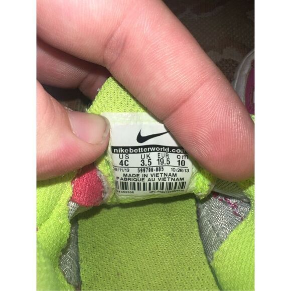 Nike Fusion Run 2 Toddler Girls Shoes Size 4C - Picture 9 of 10